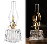 PORFOYO Lampe à kérosène vintage - Lampe à huile - Lanterne tempête pour l'intérieur et le jardin et le camping