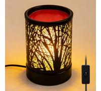 PORFOYO Lampe à parfum électrique, chauffe-cire, lampe à huile parfumée avec interrupteur à câble, lampe aromatique pour cire parfumée, lampe à fondre la cire pour la maison, la chambre, le bureau, le