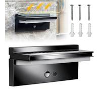 PORFOYO Lampe Solaire Extérieur Détecteur De Mouvement: Projecteur Mural étanche à énergie Solaire, Sécurité Sans Fil Lampe Mural Applique Exterieur 4 Modes Pour Garage, Jardin, Patio