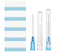 PORFOYO Lot de 100 tubes 23G 0,60 x 25 mm en acier inoxydable pour liquide de recharge, colle, bricolage, industrie, laboratoires