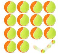 PORFOYO Lot de 15 balles de tennis, balles de tennis, pour débutants, stage, 3 balles d'entraînement, balles d'entraînement pour animaux de compagnie, jeux de sport pour enfants et débutants