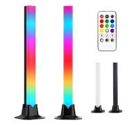 PORFOYO Lot De 2 Barre Lumineuse LED RGB, Lampe TV, Lightbar RGB, Barres Lumineuses LED Smart Gamin Avec Télécommande, Pour Jeu, Décoration, Pc, Tv, Décoration De Chambre