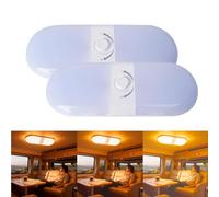 PORFOYO Lot de 2 led voiture interieur interrupteur tactile, éclairage intérieur, pour auto éclairage intérieur led en acrylique pour voiture Éclairage Intérieur pour RV, Fourgon, Remorque, Bateau