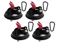 PORFOYO Lot De 4 Crochets à Ventouse pour Camping: Ventouses D'ancre avec Crochet, Ventouse De Voiture Multifonctionnelle pour Le Camping Fixation De Bâches à Bagages, Tentes, Tendeurs De Voiture