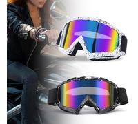 PORFOYO Lunettes De Ski Masques Lunette Moto Cross: 2 Pièce Lunettes De Ski Avec Rembourrage En Mousse, Unisexe Masque De Skis, Masque Moto Cross Pour Le Skis, Le Snowboard Et La Motoneige