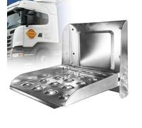 PORFOYO Marche Pied Pliable Camion, Marchepieds De Remorque, Marche Pied Remorque en Acier Zingué, Antidérapante Marchepied Pliable pour Camion pour Camion, Remorque, Camping-Car, Camionnette