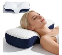 PORFOYO Oreiller Ergonomique Cervical Mémoire De Forme, Coussin Ergonomique Cervical Anti-Ronflement, Oreiller pour Dormeurs sur Côté, Dos Et Ventre