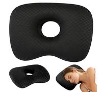 PORFOYO Oreillers de piercing avec trou, coussin de piercing d'oreille, coussin de piercing d'oreille, coussin de positionnement latéral pour soulager la douleur en cas de maux d'oreille