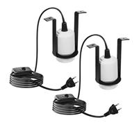 PORFOYO Pack de 2 Support de Lampe E27, 100W Support De Lampe Chauffante, Douille Céramique E27 avec Interrupteur et Clip, Lampe Reptile Céramique pour Tortue Chauffante Poussin Lézard Serpent Animal