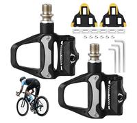 Porfoyo Pédales De Vélo De Route, Pédales À Clic pour Vélo De Route, Pédale Automatiques De Vélo SPD-SL Crampons avec Crampons pour Le Cyclisme en Extérieur