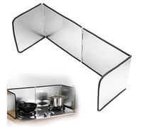 PORFOYO Plaque Anti Projection Cuisine Pliable: Protection Anti-éclaboussures pour Plaque De Cuisson, Facile à Nettoyer, Stove Splatter Guard pour Carter Huile, évier, Poêle à Frire, Cuisson Et Rôtir