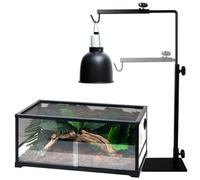 PORFOYO Support De Lampe Chauffante Pour reptiles, Support De Lampe Pour Reptile, Lampe Chauffante, Lumière D'atterrissage Avec Base Réglable, 40 À 64 CmPour Lézards