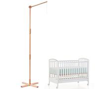 PORFOYO Support mobile en bois de 1,6 m - Design minimaliste - Support mobile pour lit de bébé - Structure stable en bois - Support mobile pour table à langer - Utilisation universelle - Support