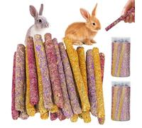PORFOYO Timothy Lot de 54 bâtonnets de foin pour lapin, cochon d'Inde, hamster