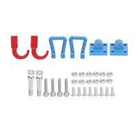 Porgèches portables portables durables à haute résistance en métal renforcé de chagrin de chagrin pour 1/10 RC Car remorque en aluminium Alloy en acier inoxydable Accessoires à (Bleu)