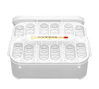 Porgeel Boîte d'incubation Reptile Boîte d'éclosion du Plateau 'Oeuf incutile avec 12 grilles pour Les lézards Gecko Turle
