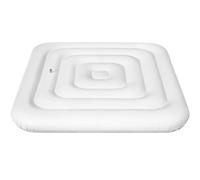 Porgeel Couverture de Spa Gonflable de 53 Pouces carrée, avec Valve de gonflage et de dégonflage Rapide et Facile, Coupe Vent, résistant à la Pluie, à la Neige, Couvercle isolé pour Spa (carré)