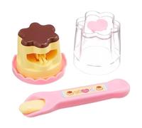 Porgeel Jouet de Pudding avec cuillère Simulation Mignonne Jeu rétractable Alimentation Automatique Jouets Amusants pour Filles et garçons