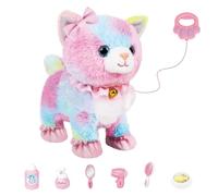 Porgeel Jouets pour Chats pour Enfants Furreal Animaux interactifs activés par la Voix et Le Toucher avec Laisse télécommandée Chat Robot Parlant pour garçons et Filles