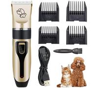 Porgeel Kit de Tondeuse de toilettage pour Chien tondeuses électriques pour Animaux Compagnie tondeuses pour Chats à Faible Bruit sans Fil
