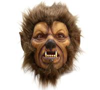 Porgeel Masque de Loup-Garou Halloween Horreur tête complète Masque de Loup en Fourrure avec Cheveux Effrayant Pleine Lune Masques d