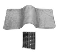 Porgeel Panneau Solaire Coussin Chauffant pour Animaux de Compagnie 12V Doux et Chaud Tapis pour Animaux de Compagnie IPX7 étanc