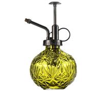 Porgeel Petit arrosoir Arrosoir en Verre de capacité de 240 ML avec Pompe supérieure en Plastique Bronze Outils Jardin Style Nordique pour Plantes d'intérieur et Fleurs