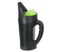 Porgeel Seed Spreader, 2.5 L Hand Held Seed Spreader, Multiple Adjustable Opening Sizes for All Purpose, Ideal for Fertilizer & Earth Food, Snow Salt