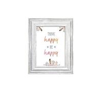 pori Blanc Présentoir De Pied codé - Cadre en Bois, Blanc, présentoir de Pied codé, 13 x 18 cm, rectangulaire, réfléchissant