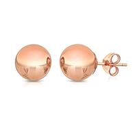 Pori Jewelers Boucles d'oreilles à tige avec boule en or 14 carats et or 14 carats avec fermoir papillon, 3 mm-8 mm, couleur jaune, blanc ou rose, Métal, N / A