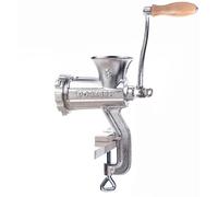 Porkert Hachoir à viande manuel, taille 8, en fonte de haute qualité, pour usage domestique, avec couteau et disque perforé Ø 4,5 mm