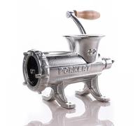 Porkert Profi Hachoir à viande manuel taille 22 en fonte de haute qualité, avec couteau et disque perforé Ø 4,5 mm