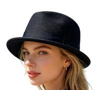 Porkpie Hat | Breathable Foldable Mesh Jazz Headwear | Lightweight Summer F
