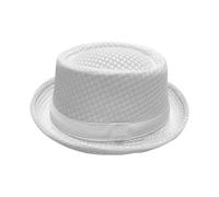 Porkpie Hat | Breathable Foldable Mesh Jazz Headwear | Lightweight Summer F