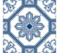 Poromoro Portugais espagnol Azulejo Style Peel and Stick Tile Stickers Set de 16 pcs (5,9 29)