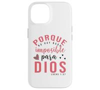 Porque Para Dios no Hay nada Imposible, Faith Cross Quotes Coque pour iPhone 14