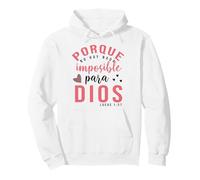 Porque Para Dios no Hay nada Imposible, Faith Cross Quotes Sweat à Capuche