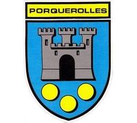 Porquerolles 83 ville sticker blason écusson autocollant adhésif - Taille : 4 cm