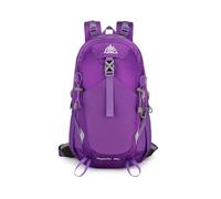 PORRASSO 25/35 L Sac à Dos Randonnée Imperméable Sac à Dos Trekking Dackpack Nylon Imperméable Durable Backpack pour Femme Homme Camping Promenades Voyage Escalade Sport Violet A