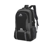 PORRASSO 55L Sac à Dos Randonnée Grand Imperméable Sac à Dos Trekking Dackpack Hiking Backpack pour Femme Homme Camping Voyage Escalade Sport Noir