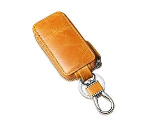 PORRASSO Coque e Voiture Porte-clés de Voiture en Cuir e Voiture Étui Portable Porte Clés Étui Keychain Marron