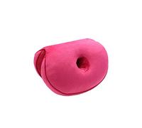 PORRASSO Coussin de Siege Coussin Chaise Coussin Coccyx en Mousse à Mémoire Coussin D'assise Pliable Ergonomique Soulève Hanches Disponible Toutes Saisons pour Voiture Bureau Rouge