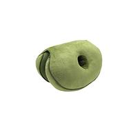 PORRASSO Coussin de Siege Coussin Chaise Coussin Coccyx en Mousse à Mémoire Coussin D'assise Pliable Ergonomique Soulève Hanches Disponible Toutes Saisons pour Voiture Bureau Vert