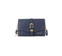 PORRASSO Elégant Portefeuilles Sac à Bandoulière Femmes Sac de Téléphone PU Porte-Monnaie Porte-cartes de Crédit pour la Fête Mariage Voyage Bleu Marine