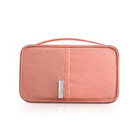 PORRASSO Familial Passeport Étanche Portefeuille Voyage Document Pochette Camping Voyages d'affaires Femmes et Hommes Protection Carte d'Identité Billets Carte de Crédit Rose