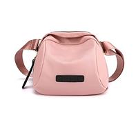 PORRASSO Femme Sac à Bandoulière Sac D'épaule de Loisir Fille Sacs Bananes Poids Léger Sacoche Banane pour Travail Voyage Shopping Randonnée Sport Rose