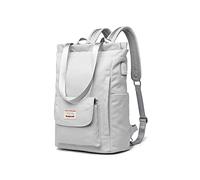 PORRASSO Femme Sac à Dos Loisirs Sac D'épaule avec Port de Chargement USB Sangle de Bagages Sac D'école pour 15.6 inch Ordinateur Portable Daypack École Travail Voyage Sac à Dos Gris
