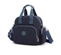 PORRASSO Femme Sac à Dos Mode Sac D'épaule Daypack Multifonctionnel avec Port de Chargement USB Nylon Sac Bandoulière pour Travail Voyage école Bleu Marine