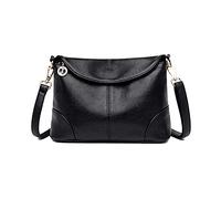 PORRASSO Femme Sac Bandouliere Sac D'épaule de Mode Sac à Main Étanche Sac de Messager pour Datation Voyage Travail Usage Quotidien Noir