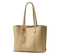 PORRASSO Femmes Sac Cabas Grand Sac à Main Sac D'épaule de Mode Fourre-Tout en Cuir PU pour Achats L'école Bureau Travail Kaki